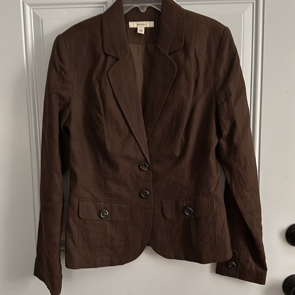 Merona Brown Linen Suit - Picture 3 of 8